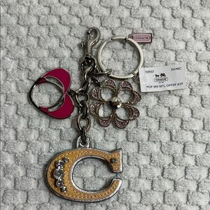 NWT Large Coach Keychain